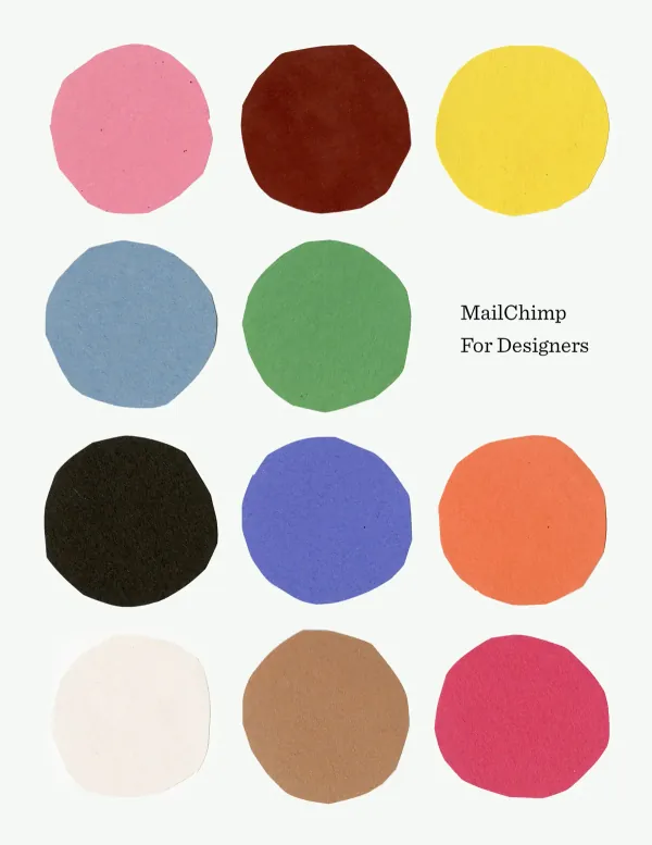 Mailchimp for Designers cover with rows of colored dots