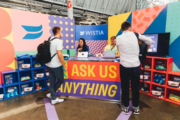 Wistia INBOUND trade show booth, 3 of 12