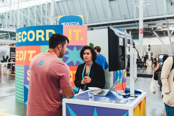 Wistia INBOUND trade show booth, 7 of 12