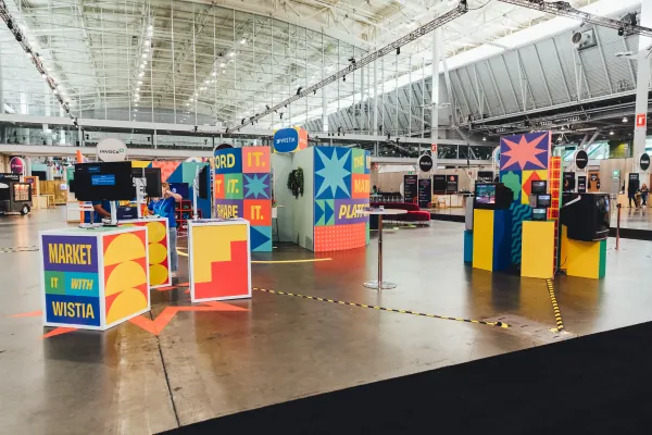 Wistia INBOUND trade show booth, 11 of 12